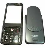 Imbi Black Fiber Back Panel For Nokia N73