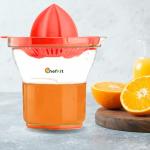 Chefkit Plastic Citrus Juicer for Orange, Lemon | Effortless Hand Squeezer with Built-in Filter | Smooth Squeezing, No Mess Straining