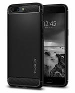 Spigen Rugged Armor Premium Black TPU Back Cover Case Compatible with OnePlus 5 8 x 4 x 10 cm
