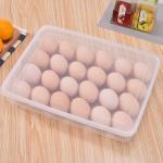 Tap2kaart 24 Grids BPA-Free Food Grade Plastic Egg Storage Box with Lid, Covered Egg Holders for Refrigerator, Egg Holder Tray for Fridge with Lid for 2 Dozen 24 Eggs