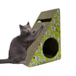Taiyo Pluss Discovery Cat Scratch Pad Scratching Pad With Catnip Bell Ball Toy For Cats And Kitten