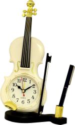 Sigaram Analog Plastic Clock (279 x 152 mm) (T-Clock-Viloin-White-135-k1736)