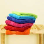 ASH Traders 350 GSM Multocolor Handloom Solid Bath Towels for Men and Women Cotton, 150 x 75 cm (pack of 2)