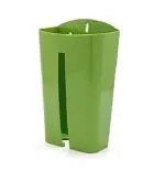 Juzr Plastic Wall Mounted Grocery Bag Holder Dispenser Storage Box Container For Kitchen Platform, Space Saving Hanging Polypropylene Bag Dispenser, Rubbish Trash Bag Holder (Multicolour)