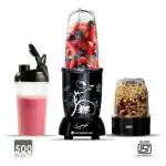 Wonderchef Nutri-blend Mixer Grinder Blender, 2 Unbreakable Jar With Sipper Jar 500W, Black
