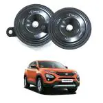 Oshotto FK-L90 electromagnetic 12V Disc Horn For Tata Harrier (Set of 2, Black)