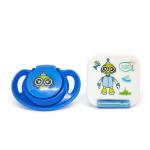 Buddsbuddy Premium Pacifier with Ribbon&Clip 2pcs BB7039 blue