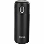 Borosil Traveller Vacuum Insulated Flask (300ml, Black)