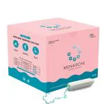 Menarche 100% Organic Cotton Tampons For Women (20 piece) Regular Flow | FDA approved | Biodegradable | Highly Absorbent | Super Soft & Comfortable | Rash & Stain Free