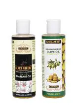Black Arrow Ayurvedic Massage Pain Calm Oil for Knee, leg, back, Shoulder & Joint pain oil free extra Virgin Olive Oil - 200ml + 200ml