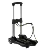 Bigapple Aluminium Alloy, Plastic Portable Platform Hand Trolley, Heavy Duty 2 Wheel Solid Construction Utility Cart Compact and Light Weight with 40kg Loading (Black)