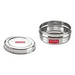 HAZEL Small Container For Spices | Round Stainless Steel Container | Masala Container For Kitchen | Small Steel Dabba of Capacity 250 ml