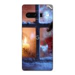 GADGETSWRAP Printed Vinyl Skin Sticker for Google Pixel 7 Pro - Winter Holiday Snow Window Candle