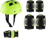 ArrowMax PROTECTIVE SET HELMET ELBOW KNEE PALM GUARD KIT FOR KIDS SAFETY GUARD COMBO Skating Guard Combo (Green)