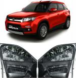 Able Sporty Car Magnetic Sun Shade Curtains with Zipper for Maruti Vitara BREZZA Old Set of 4 Pcs