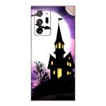 GADGETSWRAP Printed Vinyl Skin Sticker for Samsung Galaxy Note 20 Ultra - Spooky Halloween House Illustration
