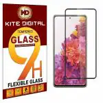 Kite Digital Samsung S20 FE (Black) 5D/6D/11D/21D Premium Tempered Glass Screen Protector Slim 9H Hard 2.5D with Full Installation Kit (Pack of 3)