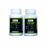 Nature Mania Relax-Up Combo A Combo For Relax & Calm Mind) Pack of 2 | Soothe Up Capsules & Vit Up Capsules