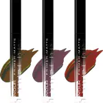 INOUR Primer+Matte Liquid Lipstick Combo Pack of 3 For Women - Multicolor 4 (Nude The OG,Fine Wine,Ready Maroon)(Waterproof, Non Transfer, Matte Finish)