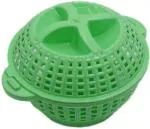 See Inside Plastic Small Vegetable and Fruits Basket for Storage with Lid (Pack of 1) Plastic Fruit & Vegetable Basket  (Multicolor)