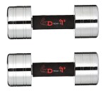 DREAM FIT Steel Fixed Dumbbells Set with Chrome Finish for home gym - 1 pair (2.5Kg x 2 = 5Kg)