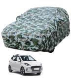 MOCKHE Car Body Cover Compatible with Hyundai i10 Nios (Model : 2019-Till Date) with Mirror Pockets, Triple Stitched, Water Resistant Car Cover, Forest