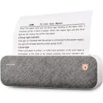 PeriPage A40 Portable Thermal Printer, Support 2,3,4inch & A4 Thermal Paper, Compatible with Android,iOS, Windows & Mac. Prints Documents, Tattoo Paper, Photos (1year Warranty)(A40 Grey)