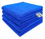 Softspun Blue Microfiber Cloth (Pack of 4)