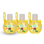 WiZ Sunshine Lemon Hand Sanitizer Kill Germs Instantly Bag Tag - 30 ml (Pack of 3)