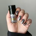 POSH RARE METAL ,834, GUN METAL,SINGLE COAT SMOOTH FINISH, HIGH GLOSS, CHIP RESISTANT, TOXIN FREE, QUICK DRY,DAZZLE COLLECTION
