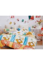 Dremik Multicolor Polycotton Cartoon Double Flat Bedsheet Pack of 1