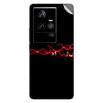 GADGETSWRAP Printed Vinyl Skin Sticker for Vivo iQoo 11 (5G) - Lines Burst Dark Wavy Light
