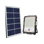 Homehop 300 Watts Solar Flood Light Outdoor, Waterproof Automatic LED Wall Lamp for Garden, Home, and Balcony,Dusk to Dawn with Remote Controlled.(Cool White-Aluminum)