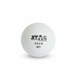 Stag Iconic Seam White Table Tennis Balls 30 Pack Seamless Design for Optimal Bounce and Control