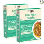 FittR Bites Little Millet Healthy Noodles | No Maida | No MSG | Not Fried | Pack of 2-2 x 192 G