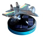 YOURKARTS.COM Solar Powered Car Perfume Diffuser/Dispenser | Jet Plane Design, Auto Rotation Fan | For Car Dashboard with Perfume liquid & Organic Fragrance