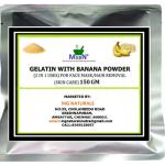 MGBN Gelatin With Banana Powder 2 In 1 Uses For Face Mask, Hair Removal Skin Care 150 gm