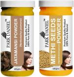 Park Daniel Pure And Natural Jatamansi Powder And Methi Powder, 100 G Each (Combo Of 2) |Hair Care|Dandruff Control hair Powder|Healthy Strong Hair Mask