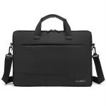 The Clownfish Black Nylon Unisex Laptop Messenger Bag 15.6 Inch