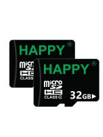 Happy 32GB Black MicroSD Class 10 15 Mbps Memory Card Pack of 2