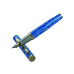 Auteur 950MBLUE - M Blue Metal Blue Ink Fountain Pen