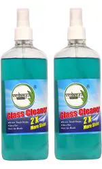 Vedaayu Herbal Glass Cleaner Spray 500 ML Pack Of 2| Natural & Organic Glass Multi Surface Cleaner 500ml Suitable For Windows, Bathroom Mirrors, Car Windshield (Eco Friendly, Non Toxic and Biodegradable)