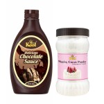 Mr. Kool Strawberry Flavor Whipping Cream Powder 250gm| Delicious Chocolate Syrup 450gm