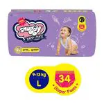 Snuggy Large Baby Diaper Pants (Pack Of 34)
