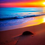 Love Creation A4 Size poster print for creative wall art- ocean-breeze-5732( Sticker)