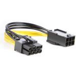 AdzMozi 6 Pin to 8 Pin Pcie Adapter Cable, 6 Pin to 8 Pin PCIe Express Power Adapter Cable Suitable for Connecting PCI X Card from ATI and NVIDIA for Video Card
