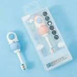 LISHER Kids Toothbrush Space Astronaut Design Soft Tooth Brush, Extra Microfiber Soft Bristles for Children,Kids Oral Health Care 2-12 Years Old (01 Pc.) Manual for, Boys and Girls (Astronaut)