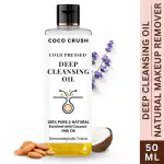 COCO CRUSH Natural Deep Cleansing Oil With Vitamin E | Gentle Makeup Remover | For All Skin Types | Removes Excess Oil & Dirt, Detoxifies & Clear Pores | Soft & Supple Korean Skincare Routine
