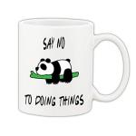 Mug Morning Panda Mug I Cute Panda Panda Cup Lazy Panda Doing Nothing Panda Panda Milk Ceramic Mug 325ml (White)
