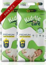 Kiddle Care Premium Bubble Soft Baby Pants Diaper | New Born/Extra Small (NB/XS) - New Born (88 Pieces)